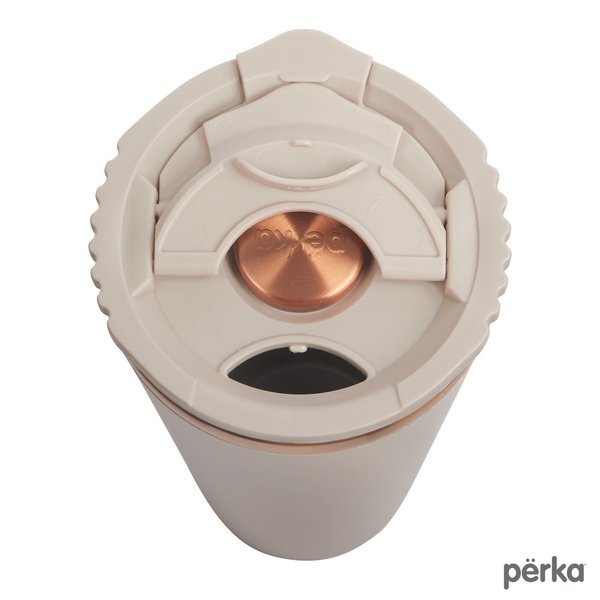 Perka® Barbarossa Recycled Steel & Coffee Grounds Tumbler, 24oz.