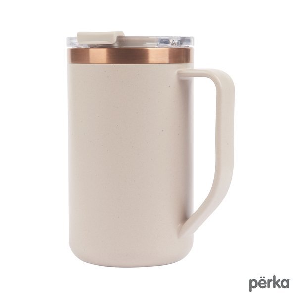 Perka® Guji Recycled Steel & Coffee Grounds Mug, 15oz.