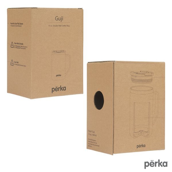 Perka® Guji Recycled Steel & Coffee Grounds Mug, 15oz.