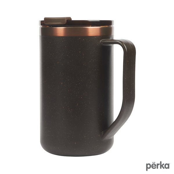 Perka® Guji Recycled Steel & Coffee Grounds Mug, 15oz.