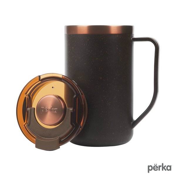 Perka® Guji Recycled Steel & Coffee Grounds Mug, 15oz.