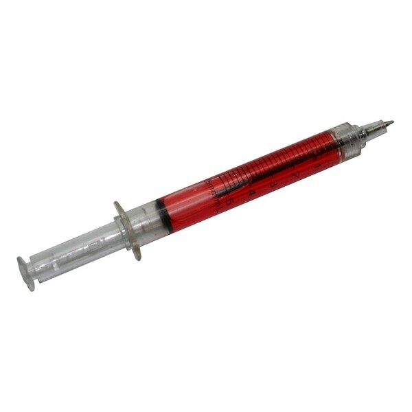 Ballpoint Clicker Syringe Pen