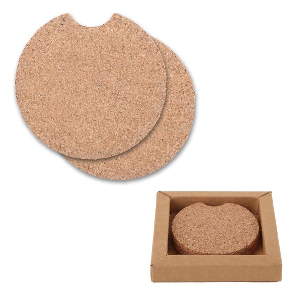 Two Piece Corkster Car Coaster Set In Box