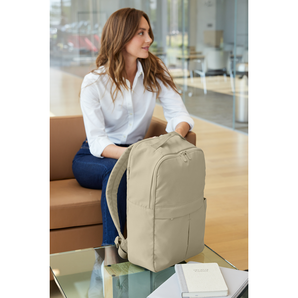 Port Authority® Matte Polyester Laptop Backpack