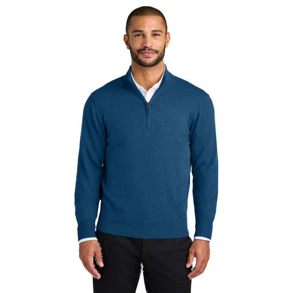Port Authority® Easy Care Tri-Blend 1/4-Zip Men's Sweater