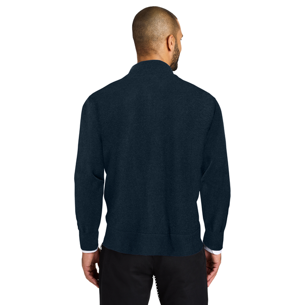 Port Authority® Easy Care Tri-Blend 1/4-Zip Men's Sweater