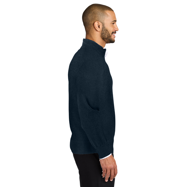 Port Authority® Easy Care Tri-Blend 1/4-Zip Men's Sweater