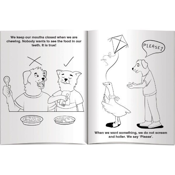Good Manners Playbook Coloring Book