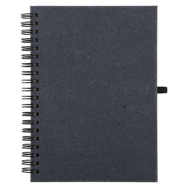 Bonded Leather Spiral Sticky Pad Notebook w/ FSC® Recycled Paper