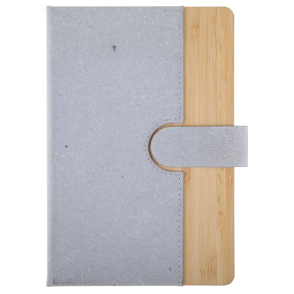 Bamboo Journal w/ Magnetic Closure & FSC® Paper, 8-1/8" x 5-1/2"