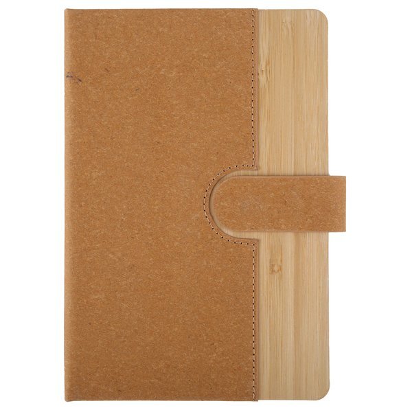 Bamboo Journal w/ Magnetic Closure & FSC® Paper, 8-1/8" x 5-1/2"