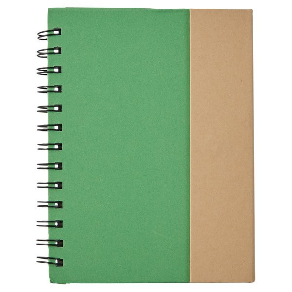 Eco Magnetic Notebook w/ Sticky Notes & Pen, 5" x 7"