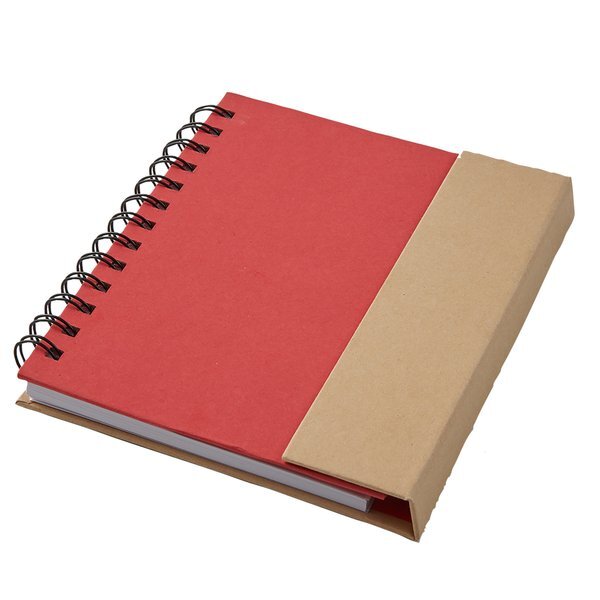 Eco Magnetic Notebook w/ Sticky Notes & Pen, 5" x 7"
