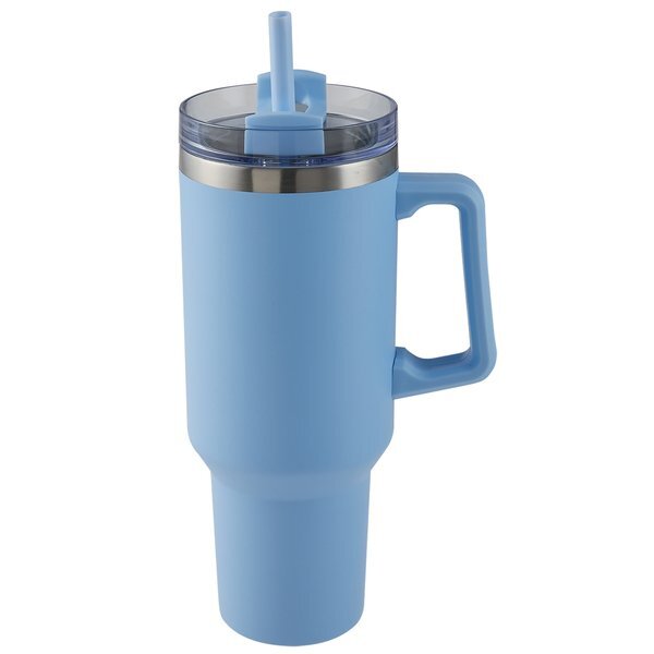Alaskan Double Wall Vacuum Insulated Stainless Steel Mug w/ Straw, 40oz.