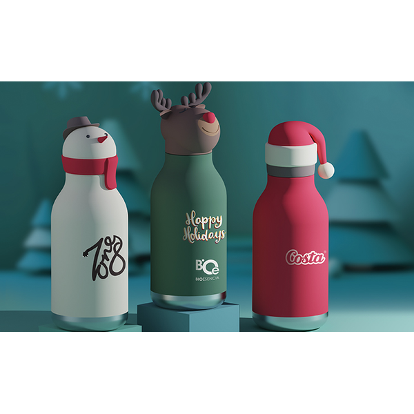 Asobu® Bestie Santa Vacuum Insulated Bottle, 16oz.