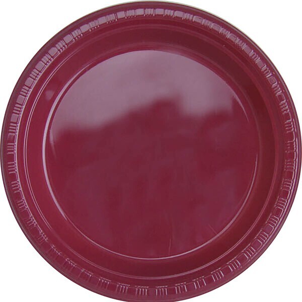 Round Plastic Plate, 7"