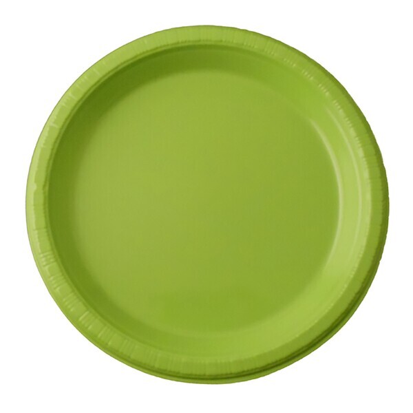Round Plastic Plate, 7"