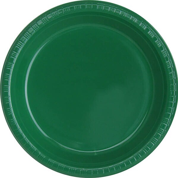 Round Plastic Plate, 7"