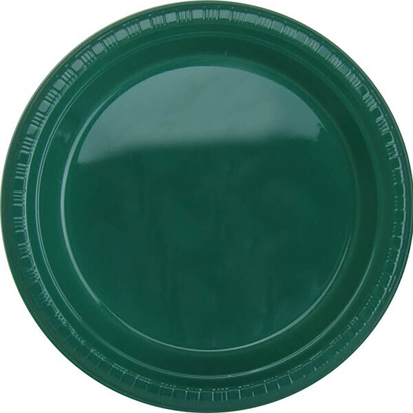 Round Plastic Plate, 7"