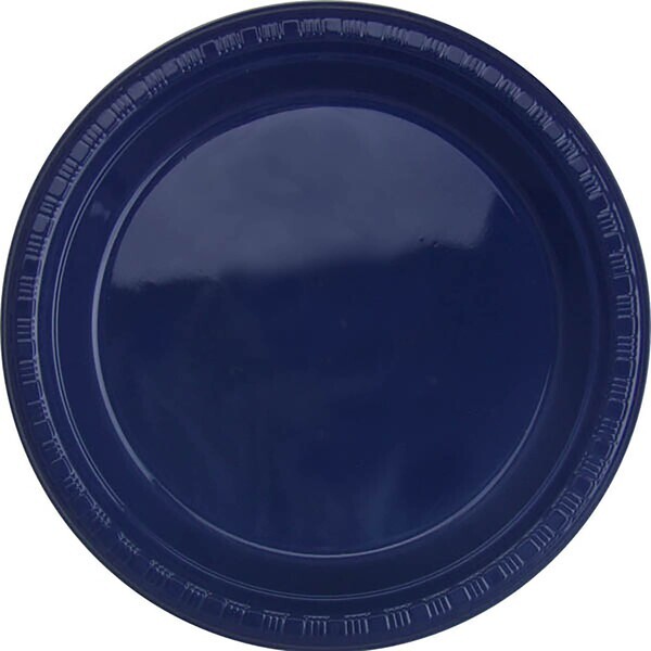 Round Plastic Plate, 7"