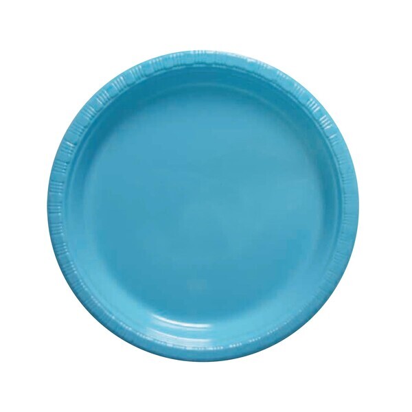 Round Plastic Plate, 7"