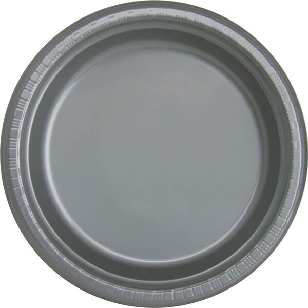 Round Plastic Plate, 7"