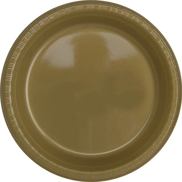 Round Plastic Plate, 7"