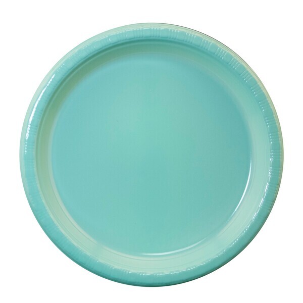 Round Plastic Plate, 7"