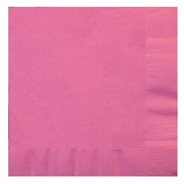 Colored Dinner Napkins, 1/4" Fold, 2-Ply