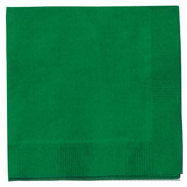 Colored Dinner Napkins, 1/4" Fold, 2-Ply