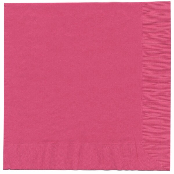 Colored Dinner Napkins, 1/4" Fold, 2-Ply