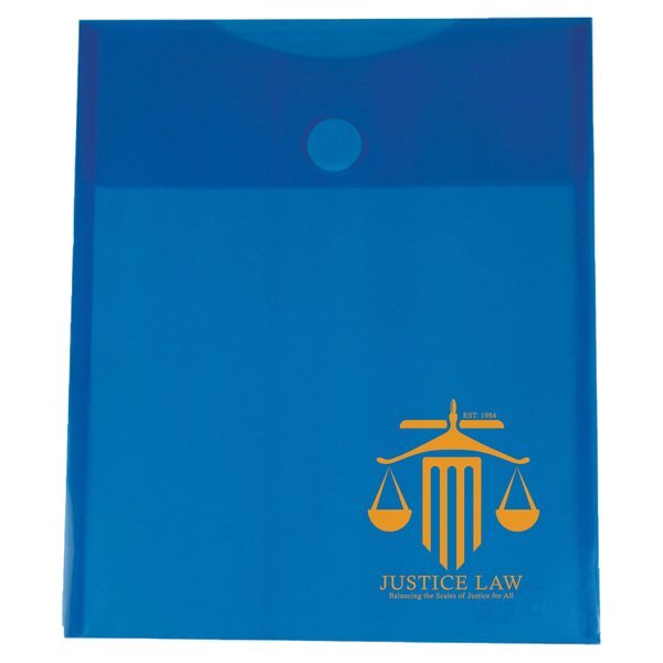 Top Open No Gusset Envelope with Touch Closure