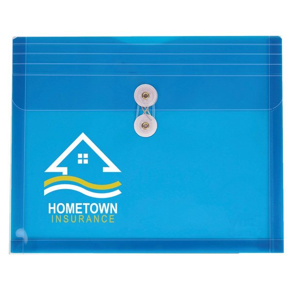 Side Open Envelope with String-Tie Closure and Gusset