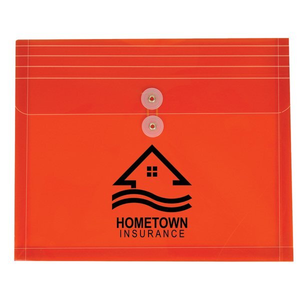 Side Open Envelope with String-Tie Closure and Gusset