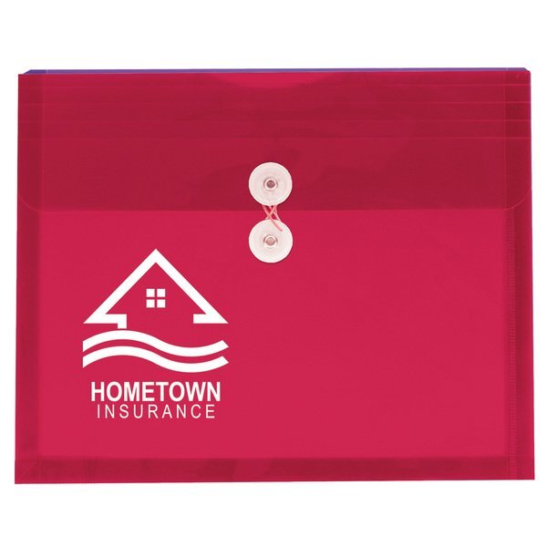 Side Open Envelope with String-Tie Closure and Gusset