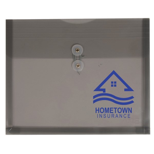 Side Open Envelope with String-Tie Closure and Gusset