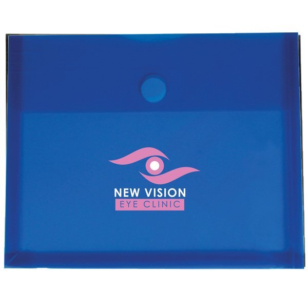 Side Open Envelope with Touch Closure and Gusset