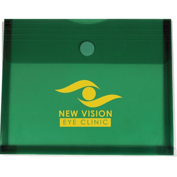 Side Open Envelope with Touch Closure and Gusset