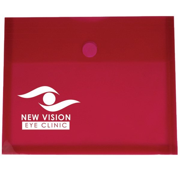 Side Open Envelope with Touch Closure and Gusset