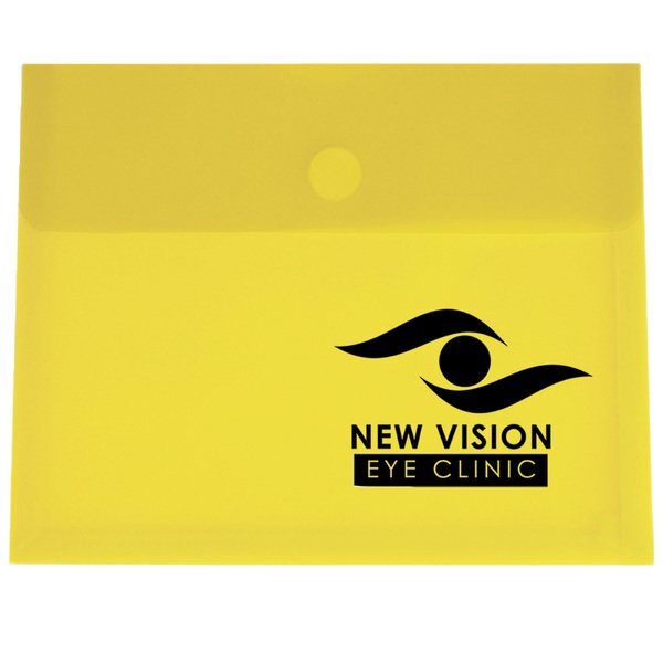 Side Open Envelope with Touch Closure and Gusset