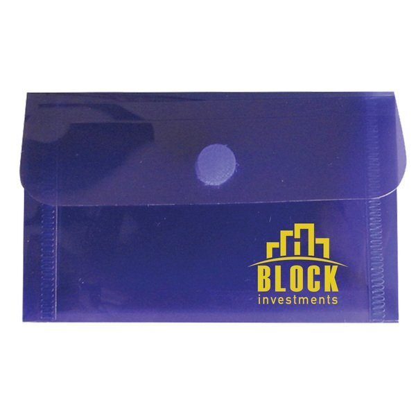 Business Card Envelope with Touch Closure & Smooth Finish