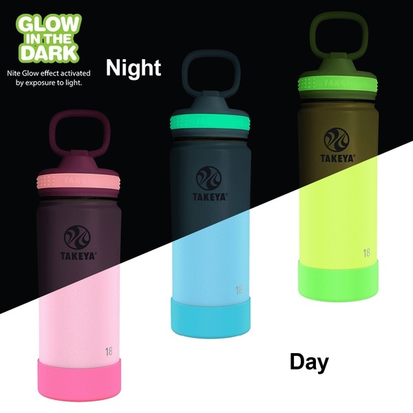 Takeya® Actives Glow in Dark Bottle, 18oz.