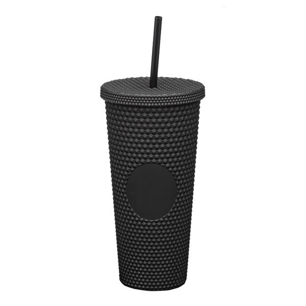 Crenshaw Textured Tumbler with Straw, 21oz.
