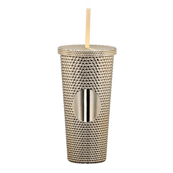 Crenshaw Textured Tumbler with Straw, 21oz.