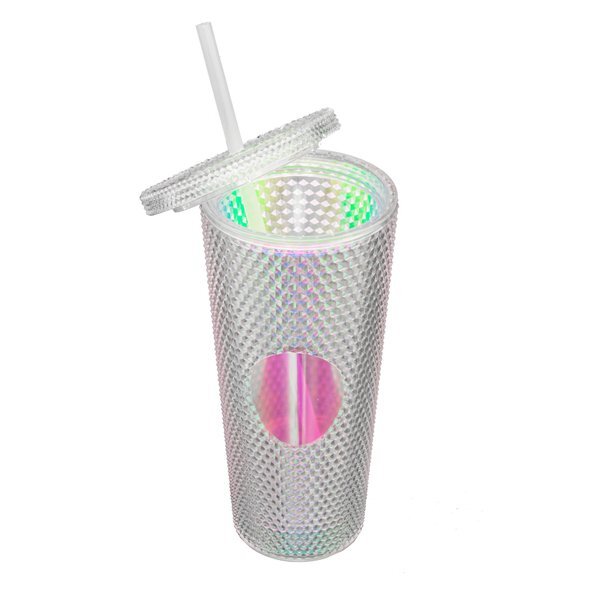 Crenshaw Textured Tumbler with Straw, 21oz.