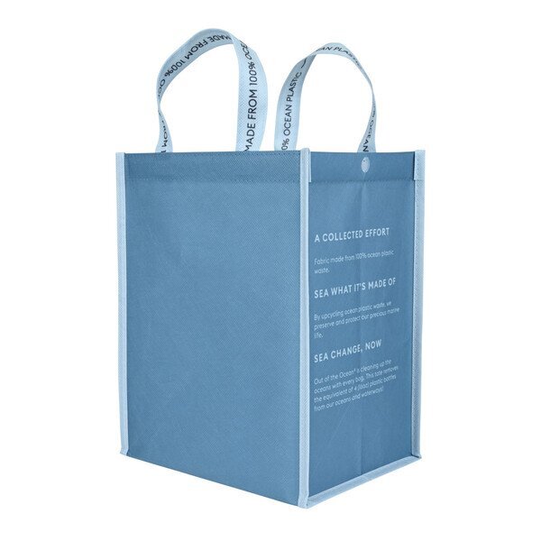 Out of the Ocean® Reusable 100% Ocean Plastic® Lunch Shopper w/ Click 'N Stay®