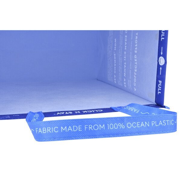 Out of the Ocean® Reusable 100% Ocean Plastic® Large Shopper w/ Click 'N Stay®