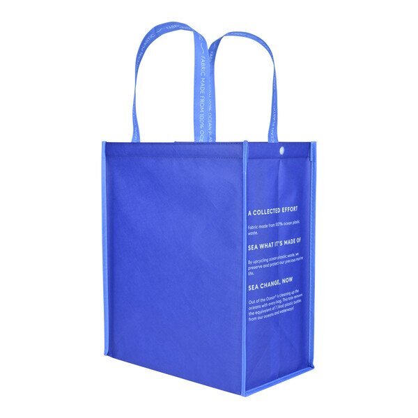 Out of the Ocean® Reusable 100% Ocean Plastic® Large Shopper w/ Click 'N Stay®