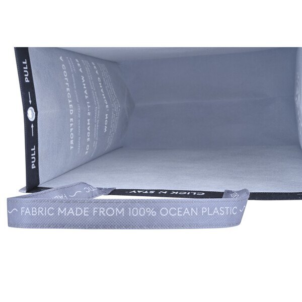 Out of the Ocean® Reusable 100% Ocean Plastic® Large Shopper w/ Click 'N Stay®