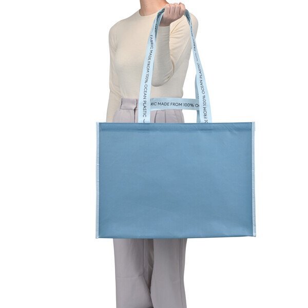 Out of the Ocean® Reusable 100% Ocean Plastic® XL Shopper w/ Click 'N Stay®